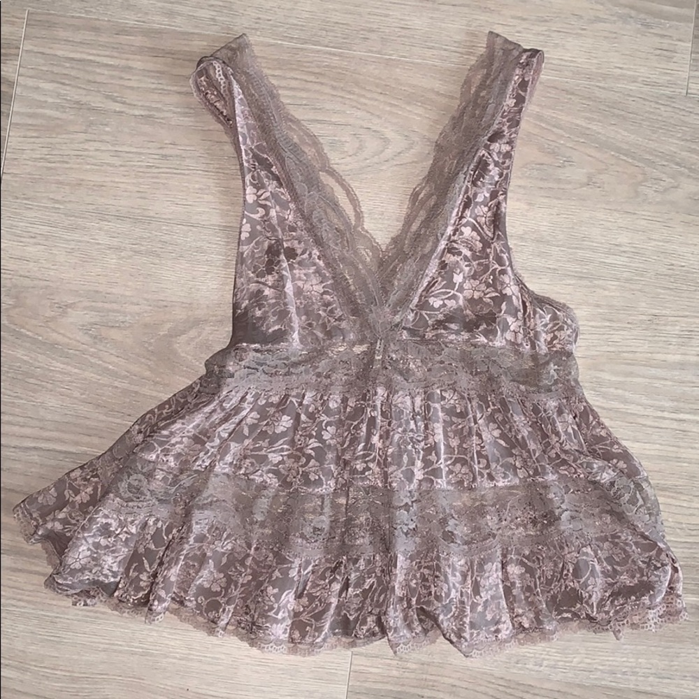 Free People Lace Tank Top